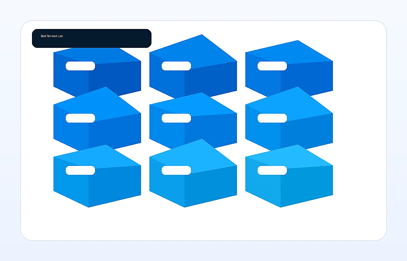 3D ranked product comparison blocks